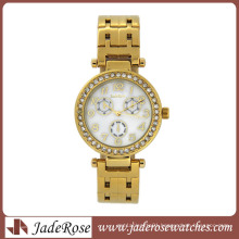 Mop Dial Gold Case and Band Lady Quartz Watch